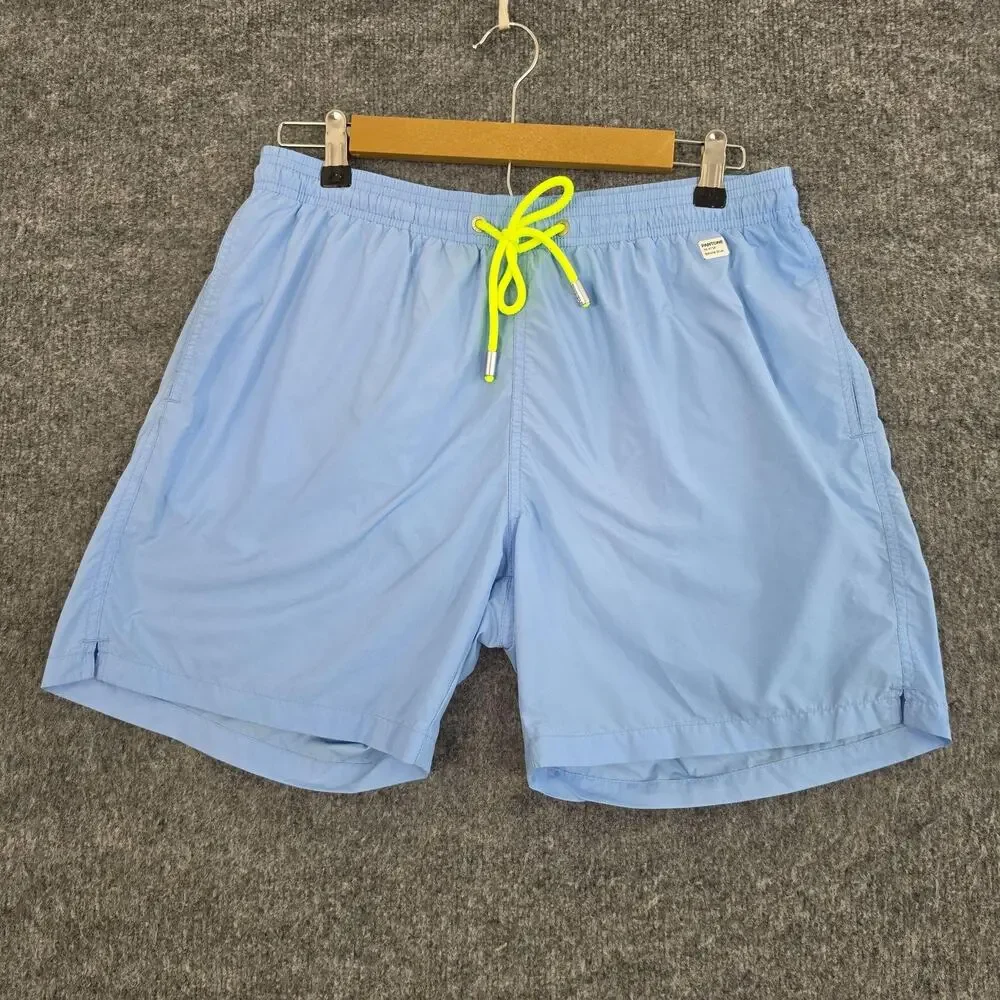 MC2 Saint Barth Swim Shorts Men Large Pantone Bonnie Blue Trunks Beach Summer